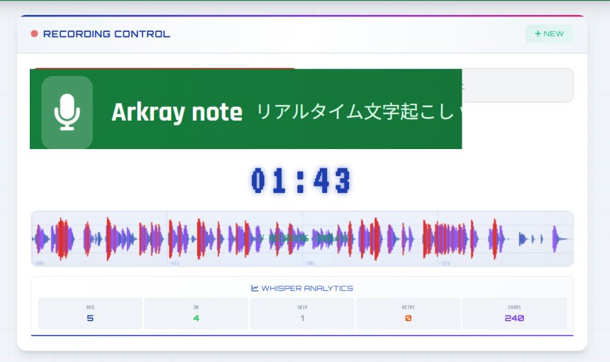 Arkray note バージョンアップの お知らせ! Ver1.0.10
