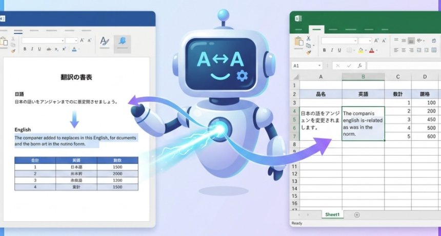 Word/Excel英訳追記Bot （作成:RD小関さん）リリース