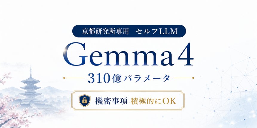 京都研究所専用LLMサーバーが稼働しました！機密事項相談OK！