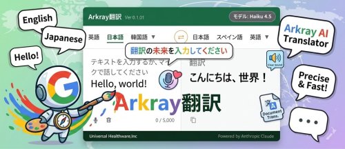 Arkray翻訳 をリリースしました。Goog■■翻訳とほぼ同じです。